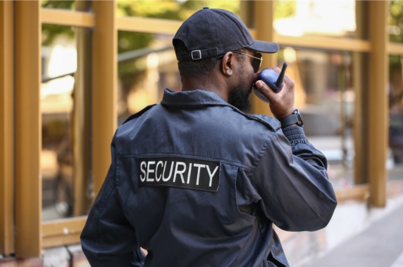 Security Guards sitting in Classroom Training